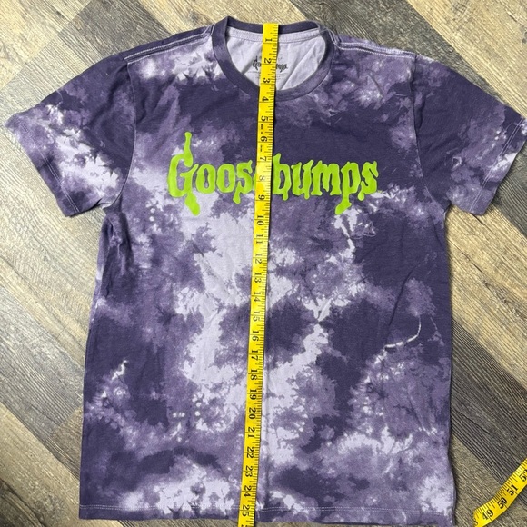Mens Goosebumps Purple Tie Dye Logo Graphic T-Shirt Size Small short sleeve - Picture 4 of 7
